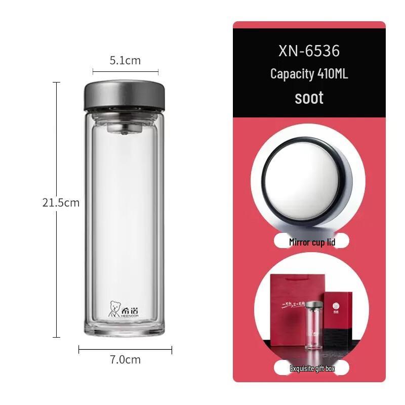

Heenoor XN-6536 Double Wall Borosilicate Glass Tumbler