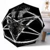 Zewnętrzny Automatyczny Parasol z Wzorem Czaszki, Składany Design z 8 Żebrami, Wytrzymały, Lekki, Na Każdą Porę Roku, Elegancki Damski Parasol