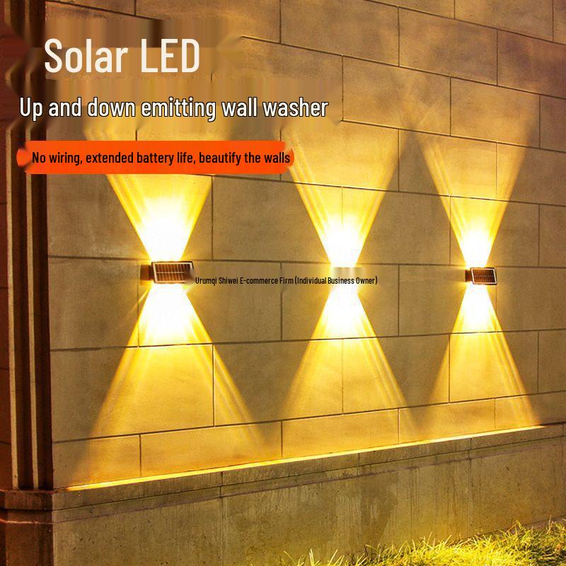 Solar Waterproof Courtyard Wall Light - Outdoor Luminous Fence and Landscape Spotlight