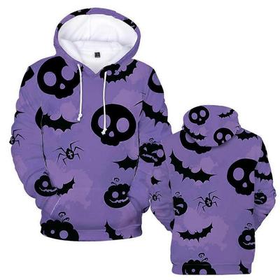 Moletom com Capuz Halloween Bloodskull Reaper 2023 Outono/Inverno Criança Adulto Pulôver