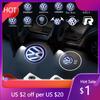 New 2pcs LED Car Door Logo Welcome Light Ghost Shadow Courtesy Projector For Volkswagen Sagitar Passat TIGUAN TOUAREG Toura