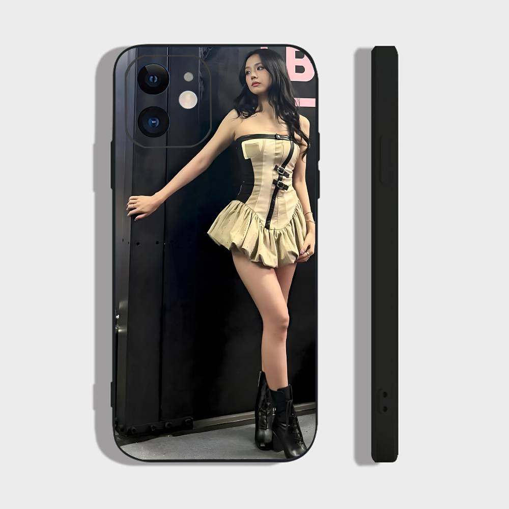 Sexy Girl J-jisoo-s Phone Case For IPhone 17 Air 16 15 14 13 Pro Max 11 12 Black Silicone Cover
