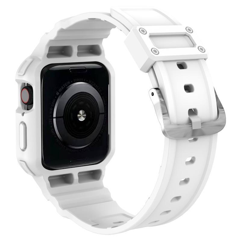 Case Band For Apple Watch 45mm 44mm 49mm 41mm 40mm iWatch Series Ultra 8 7 6 5 SE 4 3 Strap , Sport Protective Replacement Wristband
