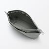 MUJI Wrinkle Nylon Gusseted 21 X X 6 84475689 Pouch, Gray, Medium, Approx. 13.5 Cm,