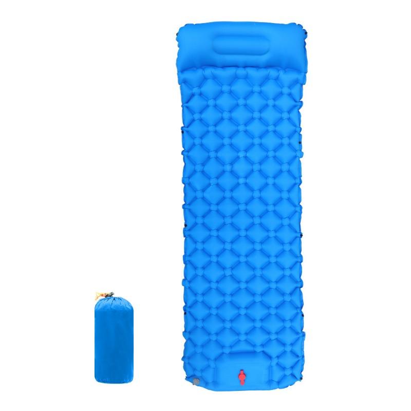 Outdoor Nylon TPU Inflatable Mat Portable Light Tent Mat Single