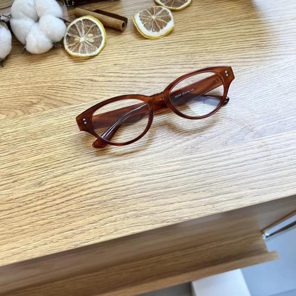 Korean Style Sun Glasses For Women Cat Eye Shape Uv400 Protection Sunglasses Men Vintage Retro Women'S Sun Glass