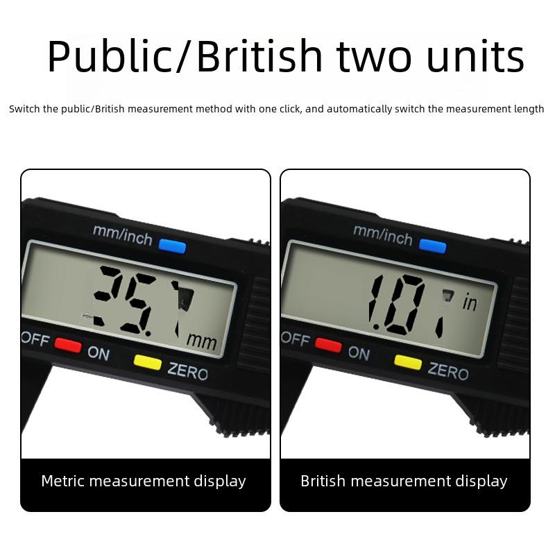 Plastic Digital Display Vernier Caliper 0-150mm for Measuring Inner and Outer Diameters In Jewelry and Accessories