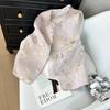 Crew Neck Sleeveless Vest Jacquard Woven Gold New Retro Chic Temperament Short Horse Clip Back