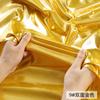 Double-sided Gold-stamped Fake Leather Fabric Iridescent Shiny Stretch Bronzing Fabric Laser Fabric for Dress,Costume,Backdrop