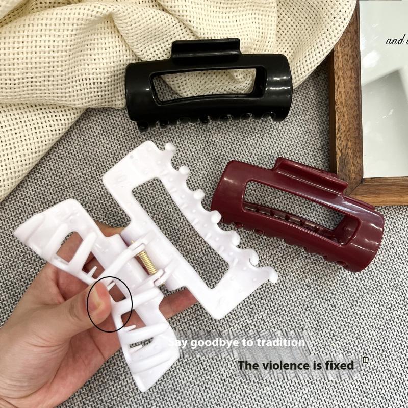 Silicone Shark Clip Hairpin Soft Anti-Collision Protection Back Head Hair Claw Anti-Fall Durable Hair Accessories