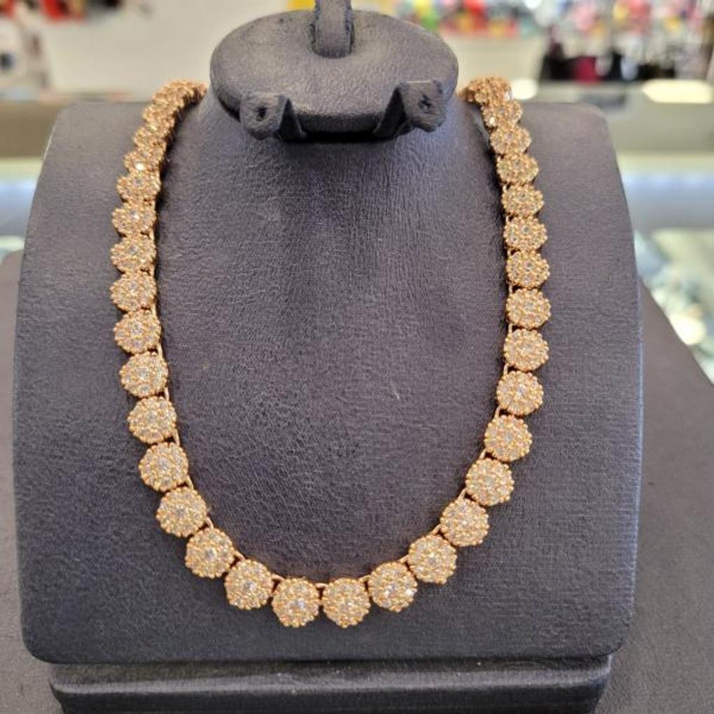 Atria Chaîne Cercle Fleur Tennis N Collier AAANETN0001WHF