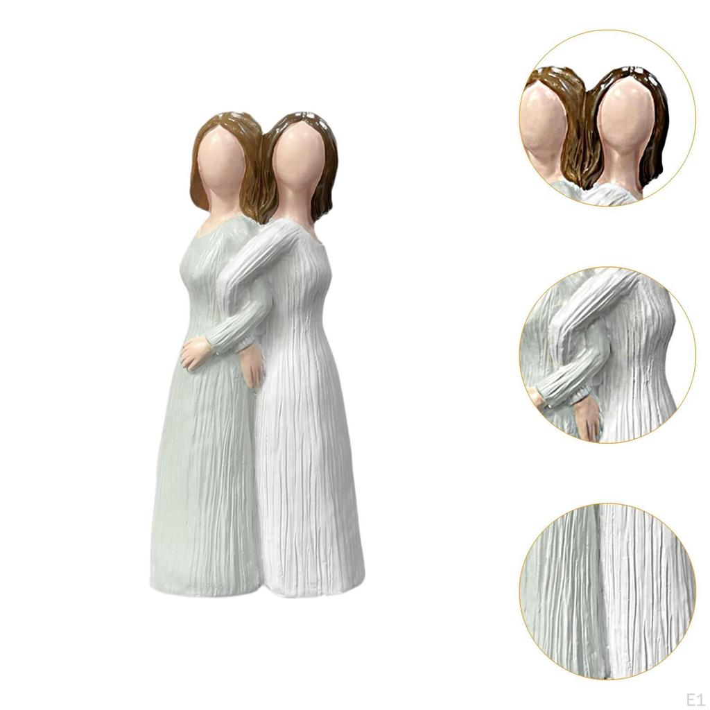 Figurine pentru surori, cadou pentru cea mai bună prietenă, sculptură pentru membrul familiei, decor pentru casă, statuie pentru prieteni pentru totdeauna