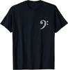 Bass Clef Vintage Bassist Bass Player Tee Music Lovers Custom Printed Top High Quality Unisex Summer Soft Tops Streetwear Tee