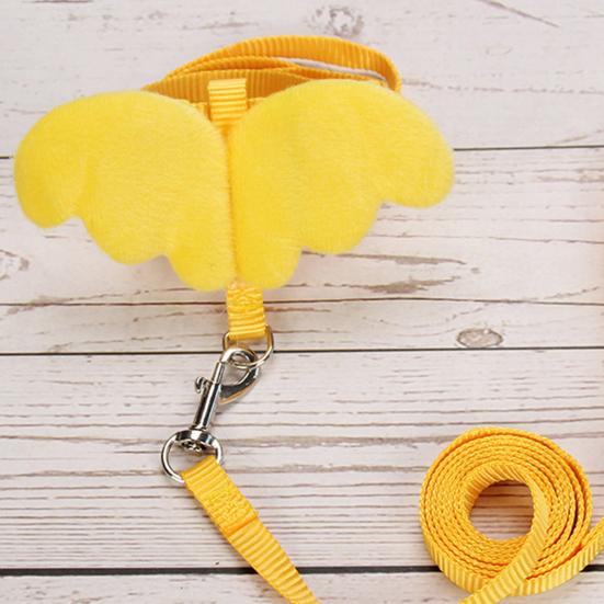 Wing Design Duck Harness Flexible Buckle Solid Color Long Rope Duck Harness for Animal