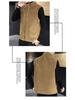 Woodpecker Men's Reversible Fleece and Leather Vest - Autumn/Winter Lambswool Sleeveless Jacket
