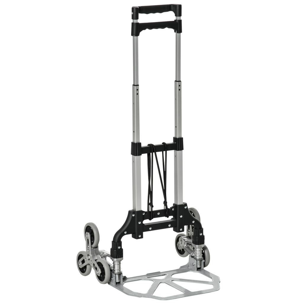 Stair Hand Truck, Portable, Wheels, 70 kg Load Capacity, Folding