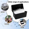 1 Set Index Card Organizer Box Plastic Index Card Holder Multi-functional Recipe Card Box 3x5Inch Cards Organizer with Note Page