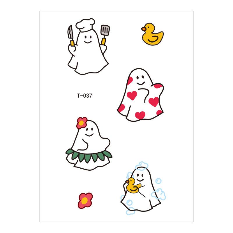 Schönheitsaufkleber Cartoon Tattoo Aufkleber Niedlicher Temporärer Tattoo Aufkleber Klein Frisch Wasserdichter Tattoo Aufkleber