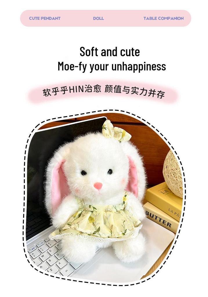 New Pastoral Cute Little Rabbit Plush Toy Doll - Perfect Gift for Girlfriend