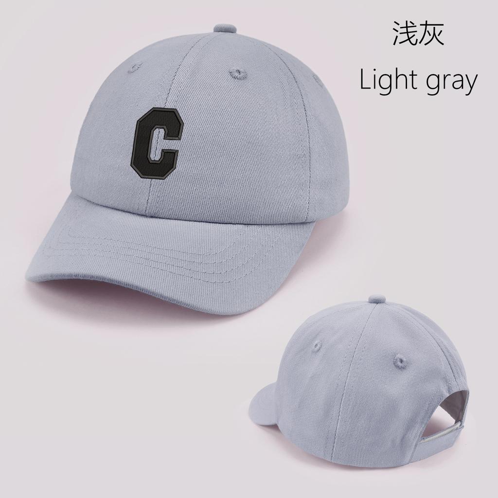 Gorra de Béisbol para Bebé Letra C Linda de Color Sólido Sombrero de Sol para Niños Pequeños con Orejas Verano Ajustable Niños Niño Niña Gorra de Visera