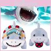 Rivals Jeff Shark Plush Toy Stuffed Doll Cartoon Decoration Swimming Ring