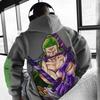Spring Autumn Fashion One Piece Zoro Anime Hoodie Men Women Pullover Sweatshirt Cotton Streetwear Casual Graphic Hooded Sweater