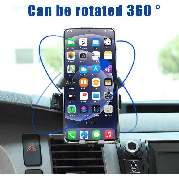 HAPPYHORSE Car Phone Mount Compatible with Toyot@ Tundra/Sequoia 2007-2013 Central Control Navigation Cell Phone Holder Dash Clip Dash Panel Mobile