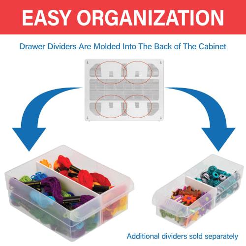 Akro-Mils 64-Drawer Plastic Storage Cabinet for Garage Organization, Bead Organizer, Building Brick Storage, Teacher's Toolbox, and Makeup Organizer,