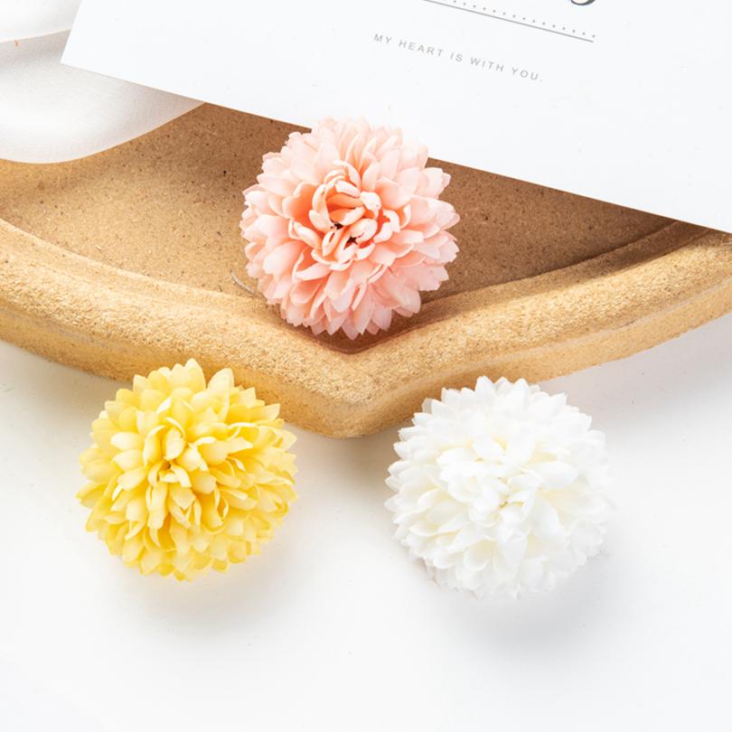 5/10pcs Silk Hydrangea Wedding Garden Roses Arch Home Decora Festival Wreaths Fake Plants Artificial Flowers Ball Chrysanthemum