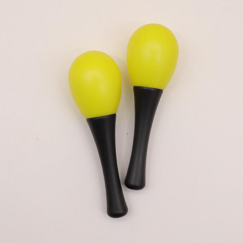 2pcs Maraca set of small shakers, Orff percussion instruments, shakers - Christmas KVT party, Halloween event жёлтый