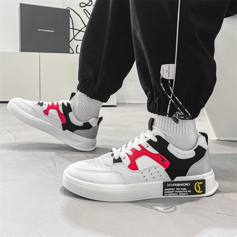 

Мужская обувь для скейтбординга. Модная универсальная повседневная спортивная мужская обувь. Легкая износостойкая мужская белая обувь. Туфли на плоской платформе.