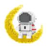 Astronaut Building Block Ornaments Small Granule Block Assemble Decompression Toy (with Light