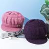 Old Man Hat Women's Autumn and Winter New Knitted Casual Fashion Mother Hat Thickened Plush Warm Wool Hat
