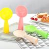 3 Pcs/Set Rice Spoons Heat Resistant Comfortable Grip Stand Up Non-stick Cartoon Serve Rice Particle Design Smiling Face Kitchen Rice Shove for Home