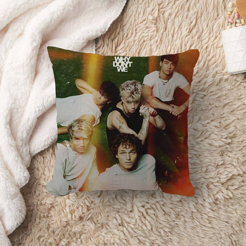 American Pop Boy Band Why Dont We Personalized Pillow Cover Kids Bedroom Wild Party Decor Pillowcase Kid Birthday Shower Gift