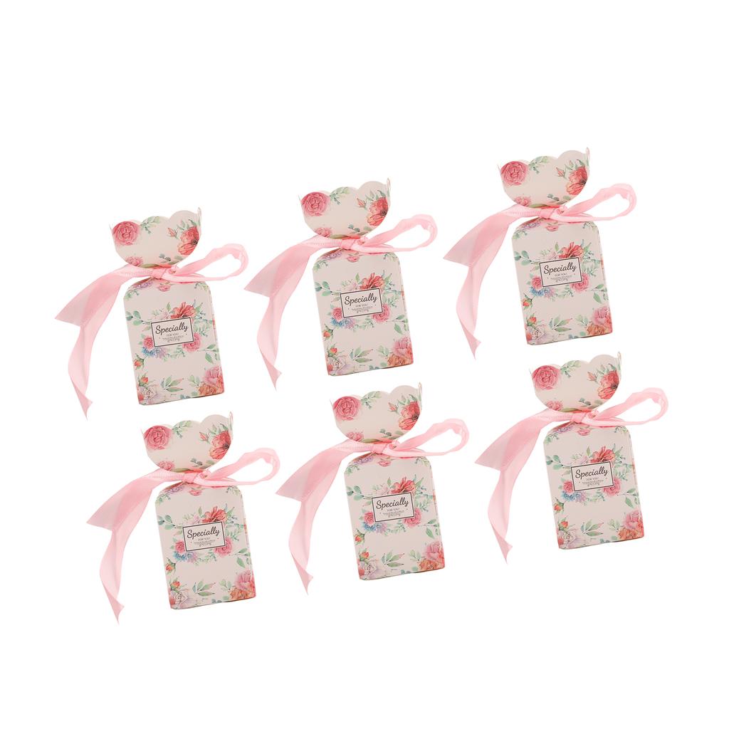 50 Set Wedding Favor Boxes Floral Pattern Retro Style Easy Assemble Candy Boxes Party Favors with