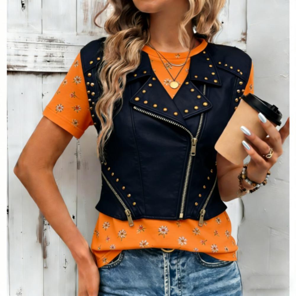 Europe and America Fashion Funny Vest 3D Print Women T-shirts Streetwear Summer Casual Short Sleeve O-neck Women Tees Tops Clothing