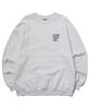 URBANAGE Logo Point Oversized Sweatshirt White Melange
