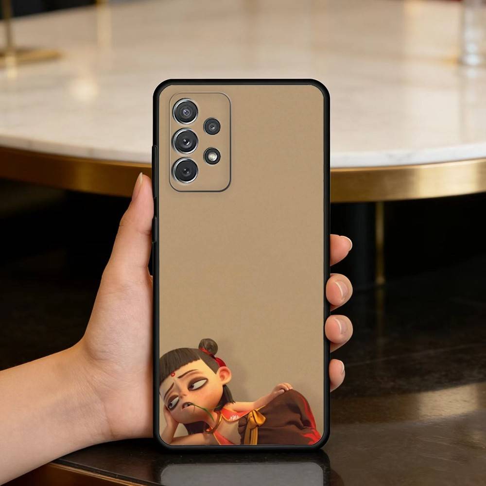 

A-Anime N-Ne Z-Zha Phone Case For Samsung Galaxy A73,A72,A71,A70,A53,A52,A51,Soft Silicone Black Cover Samsung a22 4g