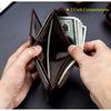 Genuine Leather Wallet | RFID Blocking Wallet for Men| 14 Card Slots, 1 ID Window | Large Capacity Can Hold Notes (Brown)
