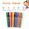 Acrylic Paint Pens 12 Colors Acrylic Paint Markers   Craft Marker Pen for Stone Glass Wood Metal Ceramics
