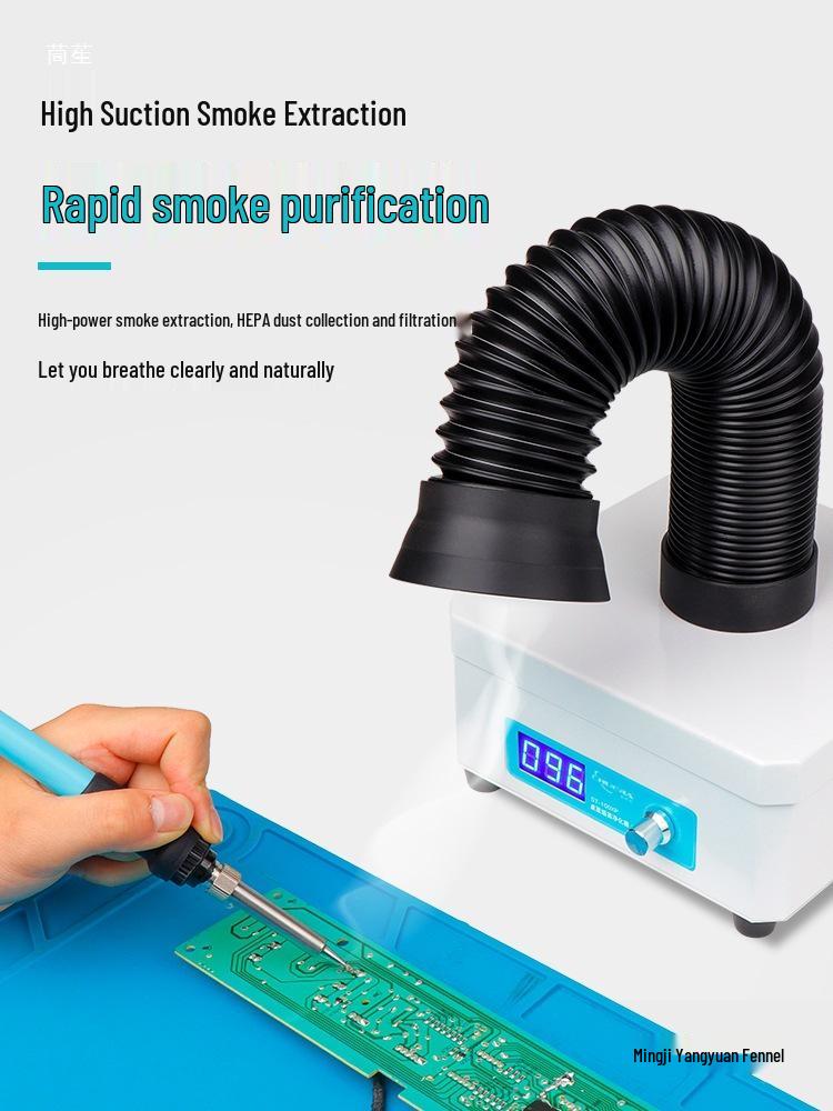 

Soldering Smoke Purifier: Compact Desktop Filter, Odor Removal, Suction & Exhaust 100XP-1 High-Density Primary Filter Pad