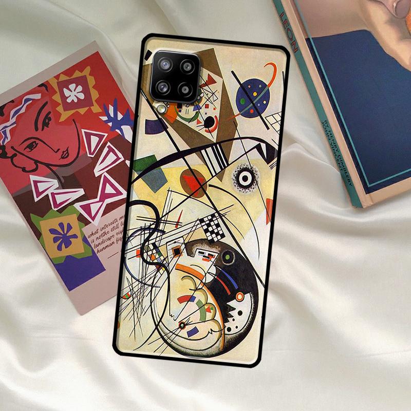 Wassily Kandinsky Abstract Artistic Case For Samsung Galaxy A06 A16 A56 A36 A26 A54 A34 A14 A52 A32 A12 A13 A33 A53 A15 A35 A55