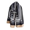 New Extended Printed Silk Scarf Striped Scarf Scarf Cotton and Linen Sunscreen Shawl Versatile Autumn and Winter Headscarf Women