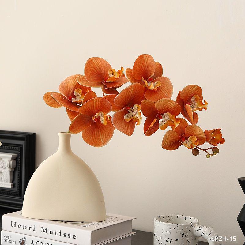 Bionic Phalaenopsis Orchid Artificial Flower Arrangement for Living Room or Coffee Table