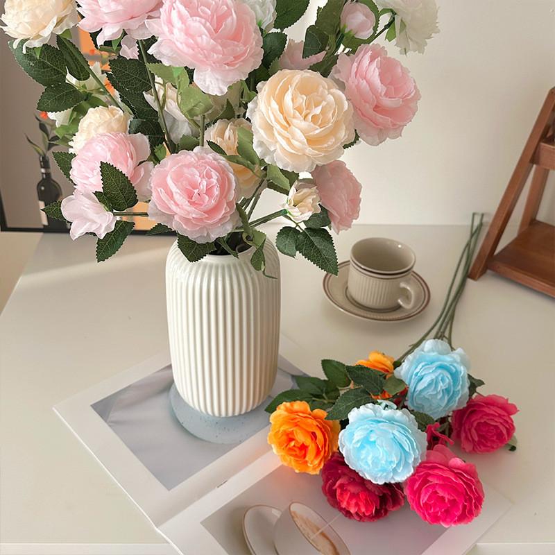Luxury Peony Silk Flower Arrangement For Wedding Centerpiece Home Table Decor