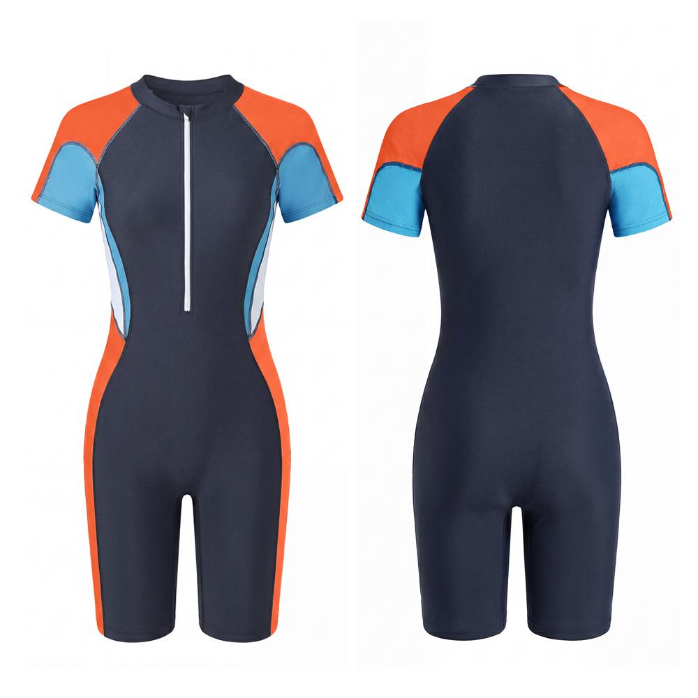 Costume da Bagno Sportivo Dimagrante da Donna a Mezza Manica, Costume da Bagno per Spiaggia e Sorgenti Termali che Copre la Pancia