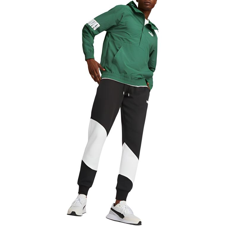 Puma Casual Letter Hooded Long Sleeve Jacket Men jackets Dark-Green 683795-37