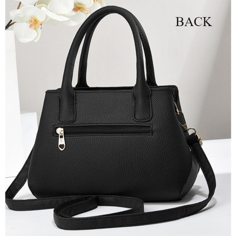 2024 nou model Litchi Geanta de dama Bowknot Geanta de mama de varsta mijlocie Geanta de mana de dama Crossbody cu un singur umar