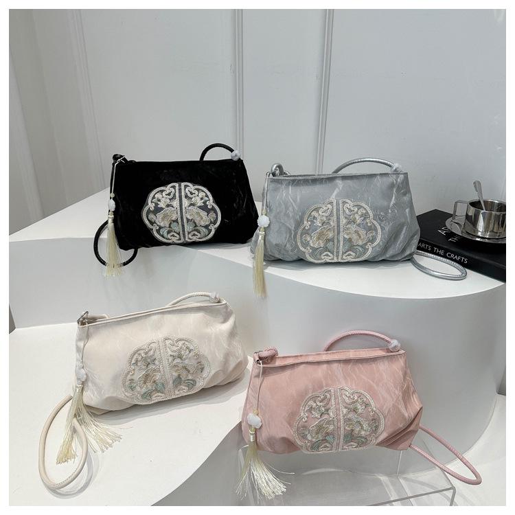 Trendy 2024 Chinese-Style Tassel Crossbody Bag - Women's Summer Fashion Shoulder Bag